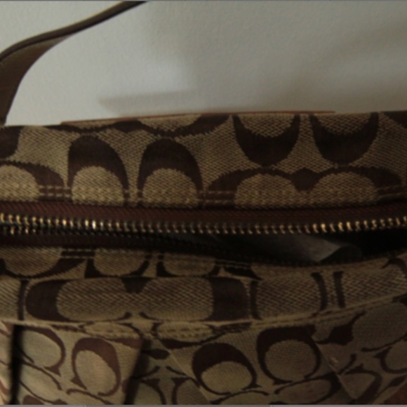 2000's Y2K Coach Signature Canvas Top Handle Bag - Picture 3 of 7